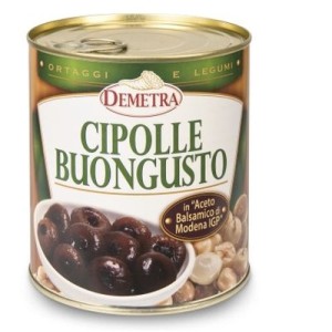 Borettano svogūnėliai Modenos balzaminiame acte, Buongusto, DEMETRA, 850 g / 500 g